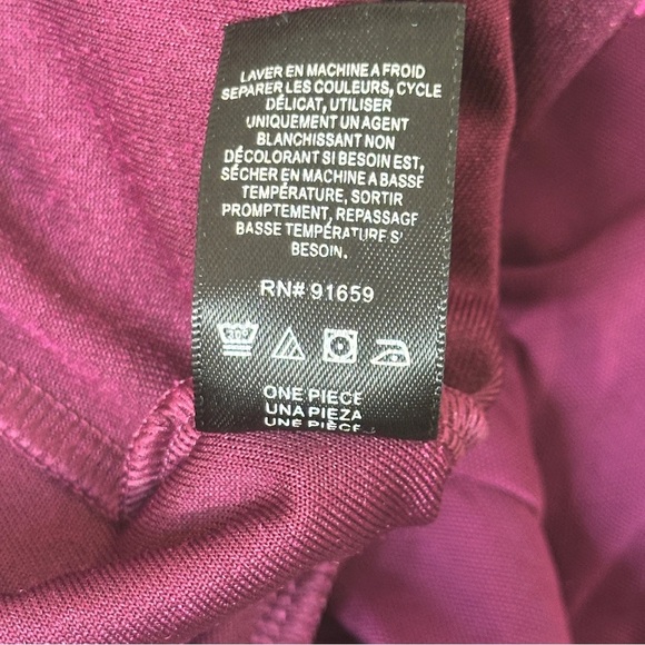 Sam Edelman Velvet Romper Size Large - Burgundy - Picture 14 of 14